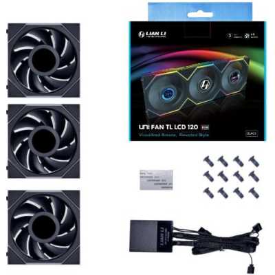 кулер Lian Li Uni Fan TL LCD Black 3pcs