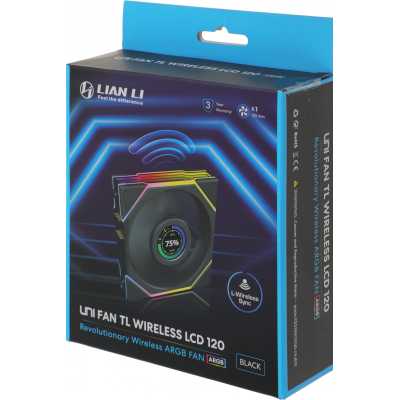 кулер Lian Li Uni Fan TL Wireless LCD 120 ARGB Black