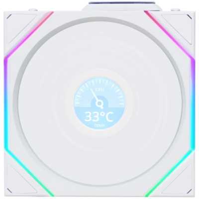 кулер Lian Li Uni Fan TL Wireless LCD 120 Reverse ARGB White