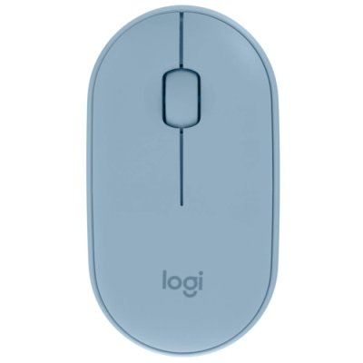 мышь Logitech Pebble M350 Blue Gray 910-005598