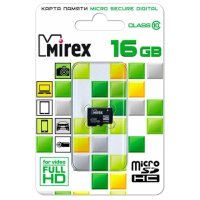 карта памяти Mirex 16GB 13612-MC10SD16