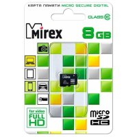 карта памяти Mirex 8GB 13612-MC10SD08
