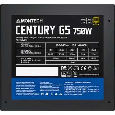 блок питания Montech Century G5 Gold 750W
