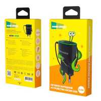 сетевое зарядное устройство More choice NC40m Black-Green