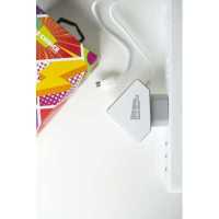 сетевое зарядное устройство More choice NC42m White-Grey