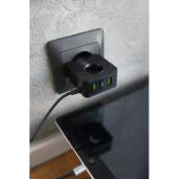 сетевое зарядное устройство More choice NC48i Black