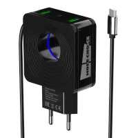 сетевое зарядное устройство More choice NC48m Black