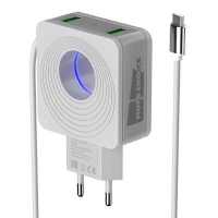 сетевое зарядное устройство More choice NC48m White