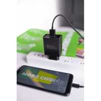 сетевое зарядное устройство More choice NC52QCa Black