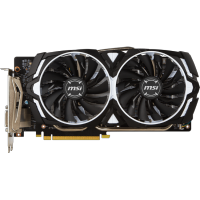 видеокарта MSI GeForce GTX 1060 Armor 3G V1