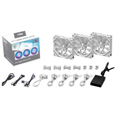 MSI MPG EZ120 ARGB White 3 pack