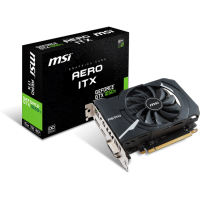 видеокарта MSI nVidia GeForce GTX 1050 Ti Aero ITX 4G OCV1