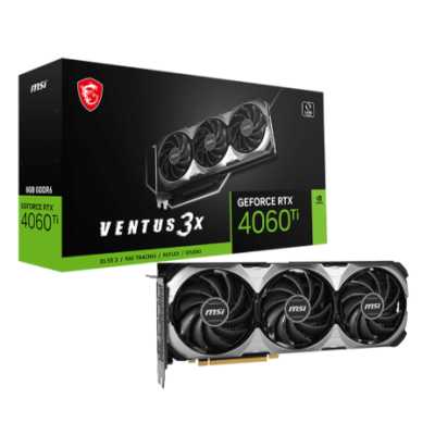 видеокарта MSI nVidia GeForce RTX 4060 Ti 8G Ventus 3X E1