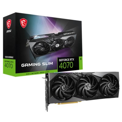 видеокарта MSI nVidia GeForce RTX 4070 Gaming Slim 12G