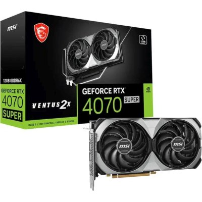 видеокарта MSI nVidia GeForce RTX 4070 Super Ventus 2X 12G