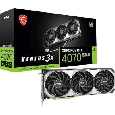 видеокарта MSI nVidia GeForce RTX 4070 Super 12G Ventus 3X OC