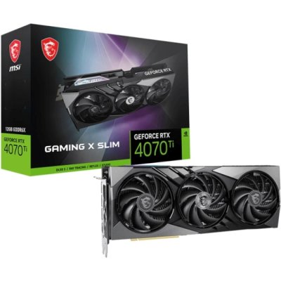 видеокарта MSI nVidia GeForce RTX 4070 Ti Gaming X Slim 12G