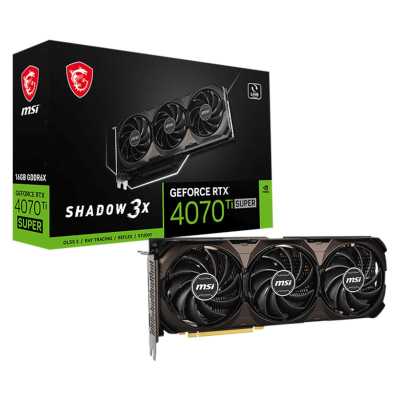 видеокарта MSI nVidia GeForce RTX 4070 Ti Super 16G Shadow 3X