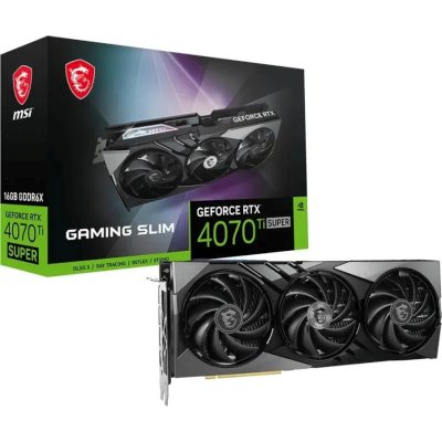 видеокарта MSI nVidia GeForce RTX 4070 Ti Super 16G Gaming X Slim