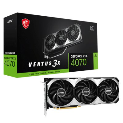 видеокарта MSI nVidia GeForce RTX 4070 Ventus 3X 12G