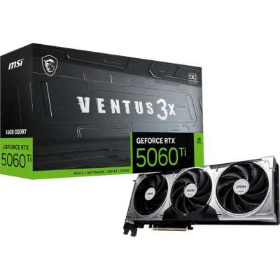 видеокарта MSI nVidia GeForce RTX 5060 Ti 16G Ventus 3X OC ОЕМ уценка