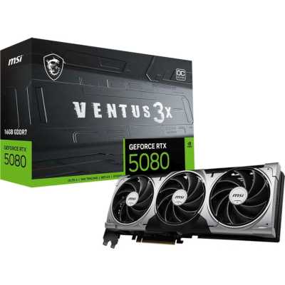 видеокарта MSI nVidia GeForce RTX 5080 16G Ventus 3X