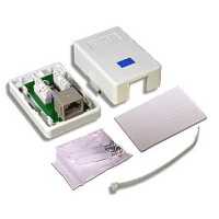 настенная розетка TWT TWT-SM1-45/S-WH