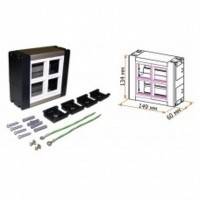 настенный блок Lanmaster LAN-WA-WBK2-F45-4