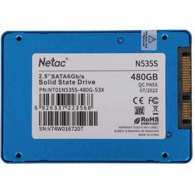 SSD диск Netac N535S 480Gb NT01N535S-480G-S3X