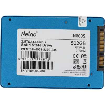 SSD диск Netac N600S 512Gb NT01N600S-512G-S3X