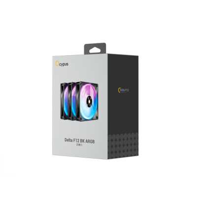 кулер Ocypus Delta F12 Black ARGB 3 in 1