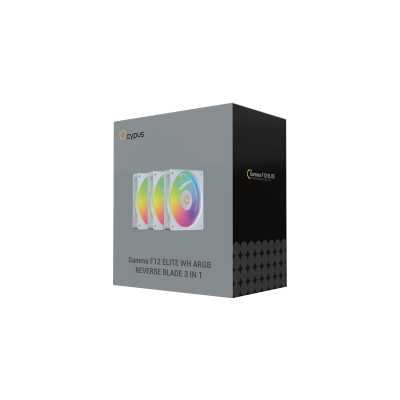 кулер Ocypus Gamma F12 Elite White ARGB Reverse Blade 3 in 1