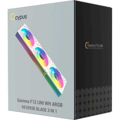 Ocypus Gamma F12 UNI White ARGB Reverse Blade 3 in 1