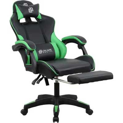игровое кресло Oklick Camper Black/Green