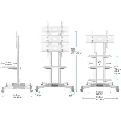 стойка Onkron TS1351 White
