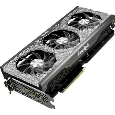 видеокарта Palit nVidia GeForce RTX 3070 GameRock OC 8Gb V1 LHR NE63070H19P2-1040G уценка