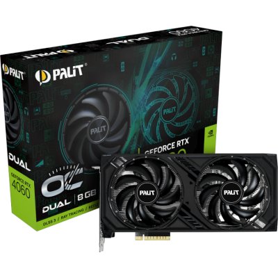 Palit nVidia GeForce RTX 4060 Dual OC 8Gb NE64060T19P1-1070D