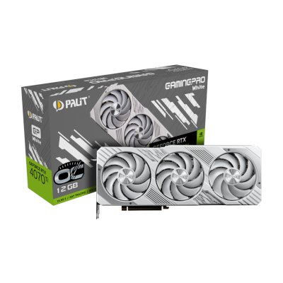 Palit nVidia GeForce RTX 4070 Ti GamingPro White OC 12Gb NED407TV19K9-1043W