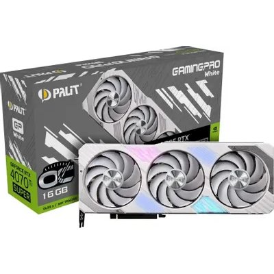 Palit nVidia GeForce RTX 4070 Ti Super GamingPro White OC 16Gb NED47TST19T2-1043W