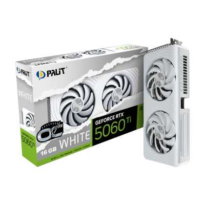 видеокарта Palit nVidia GeForce RTX 5060 Ti White OC 16Gb NE7506TU19T1-GB2061M