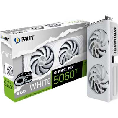видеокарта Palit nVidia GeForce RTX 5060 Ti White OC 8Gb NE7506TU19P1-GB2062M