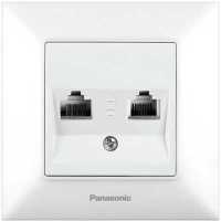 розетка компьютерная/телефонная Panasonic Arkedia Slim WNTC04082WH-RU