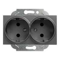 розетка силовая Panasonic Karre Plus & Arkedia Slim WKTT02042DG-RU