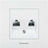 розетка компьютерная/телефонная Panasonic Karre Plus WKTC04082WH-RU