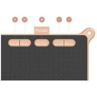 графический планшет Parblo Ninos S Black/Pink