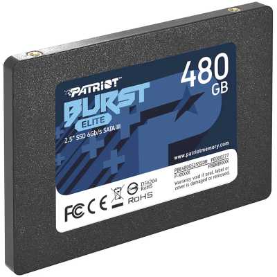 SSD диск Patriot Burst Elite 480Gb PBE480GS25SSDR