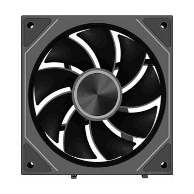 PCcooler F3 X120R Reverse ARGB Black