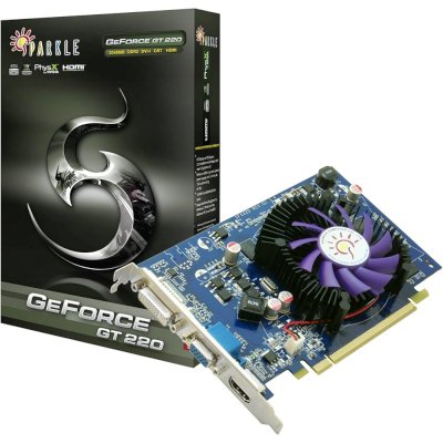 видеокарта PCI-E 1024Mb Sparkle NV GT220 SXT2201024S3-GNM