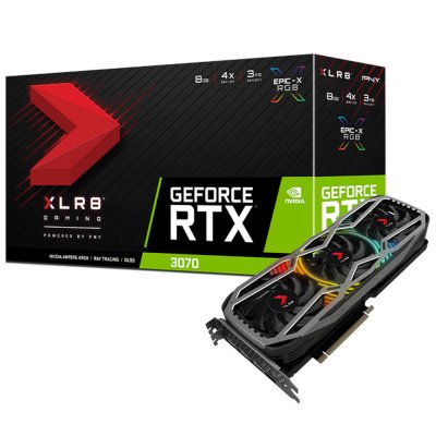 видеокарта PNY nVidia GeForce RTX 3070 8Gb XLR8 Gaming REVEL EPIC-X VCG30708LTFXPPB