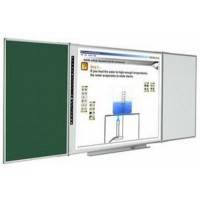 интерактивная доска Polyvision eno flex 2620A+две металло-керамические белые и зеленые створки